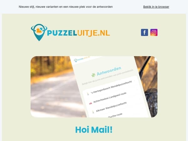 Vernieuwd: al onze routes & antwoorden in een nieuw jasje 🧩