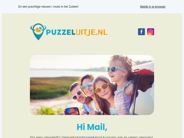 🌞 Pinksteractie: €3,- korting op jouw puzzeltocht!