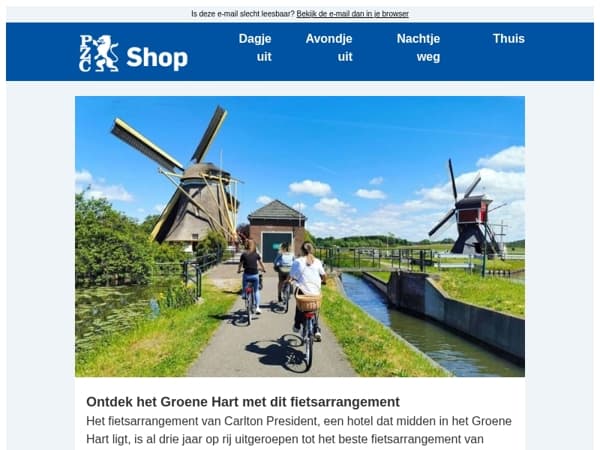 Boek een bekroond fietsarrangement met korting