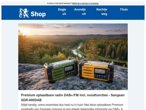 Altijd handig, soms essentieel; bekijk onze oplaadbare radios