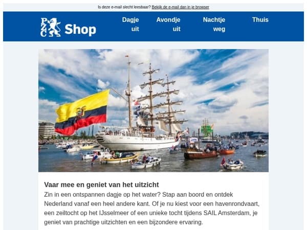 Beleef met korting een unieke rondvaart