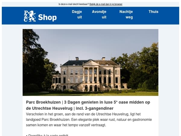Overnacht aan de rand van de Utrechtse Heuvelrug