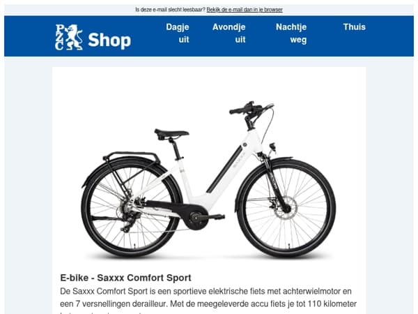 Fiets sportief het avontuur tegemoet