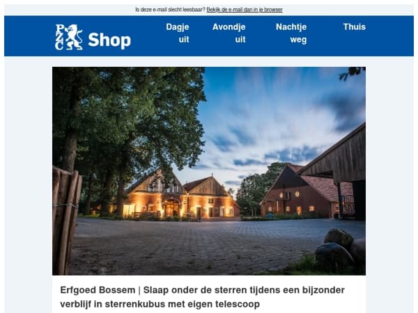 Verblijf midden in de natuur, ver weg van de drukte