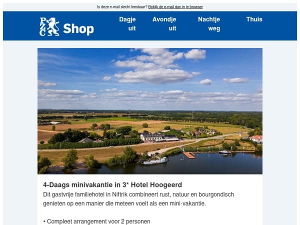 Verblijf op het mooiste plekje langs de Maas