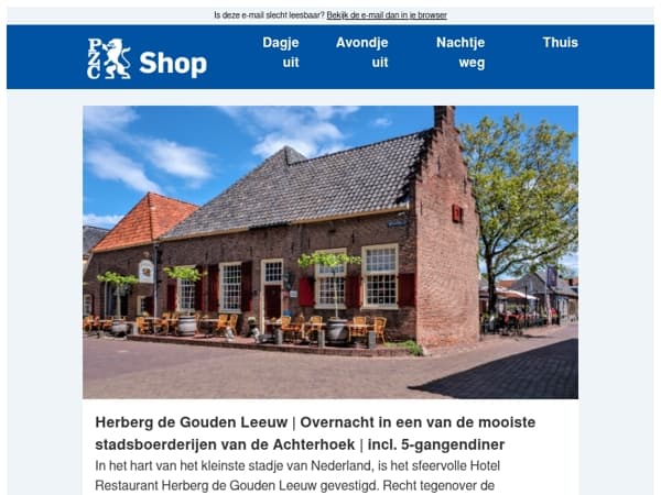 Verblijf in het kleinste stadje van Nederland
