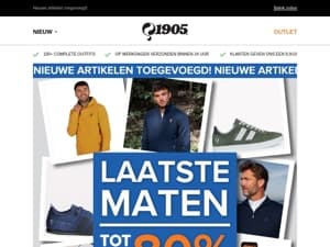 LAATSTE MATEN | tot 80% korting