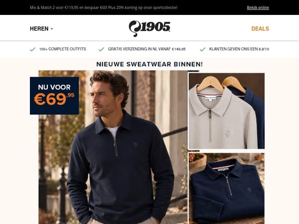 Nieuw binnen: sweaters & hoodies €69,95