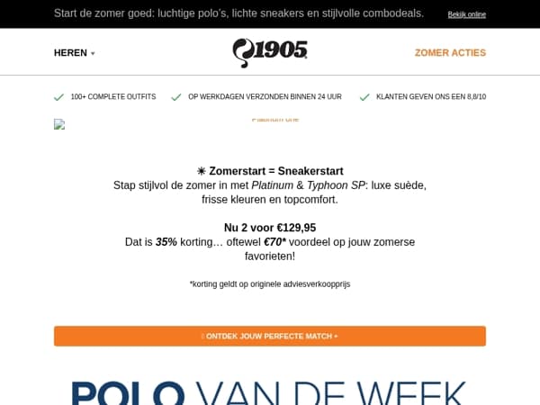 Zomerse Sneakers: 2 paar voor €129,95! Bespaar tot €70,-⛱️