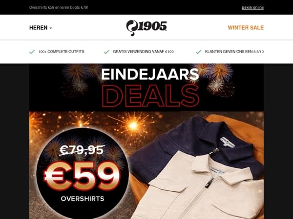 Sluit het jaar goed af met de Eindejaars Deals 💥
