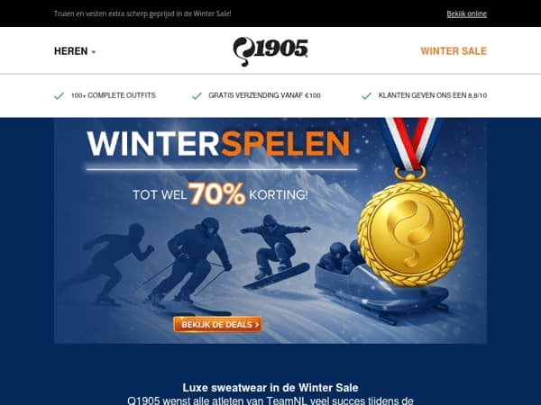 Luxe sweatwear voor €39 - tot €60 voordeel!