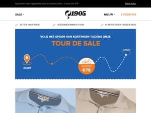 2 voor €79 - Tour de Sale 🚲