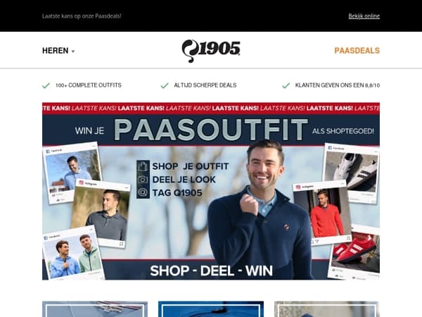 🎁 Alleen vandaag nog: win je Paasoutfit terug!