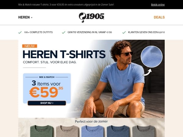 👕 Nieuwe T-shirts + nieuw afgeprijsde sneakers