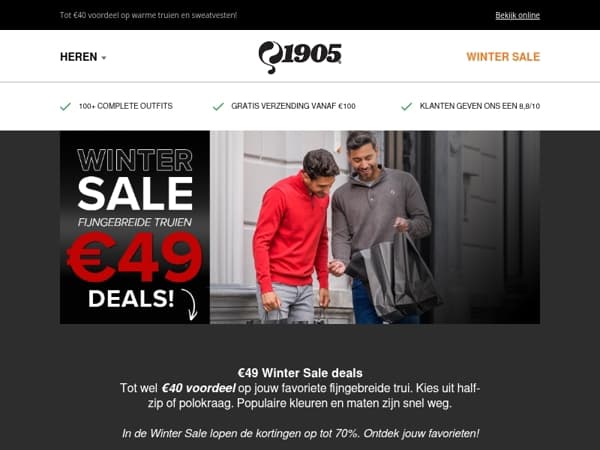 €49 Winter Sale deals!