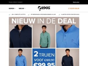 Nu in de deal: sweaters 2 voor €99,95