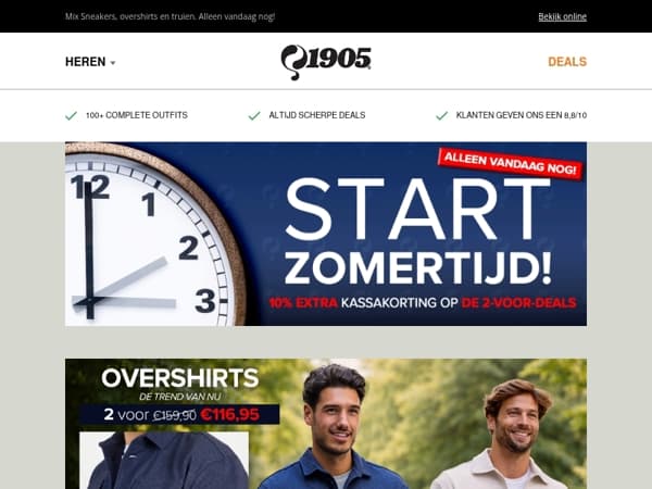 Laatste kans: 10% extra korting op alle 2 voor deals!