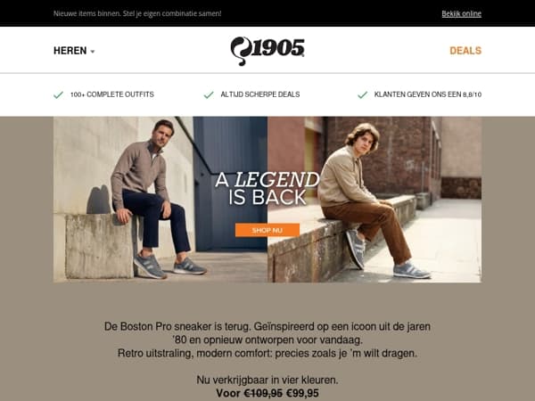 Voorjaarsdeals: 2 polo’s €79,95 | 2 paar sneakers €129,95!