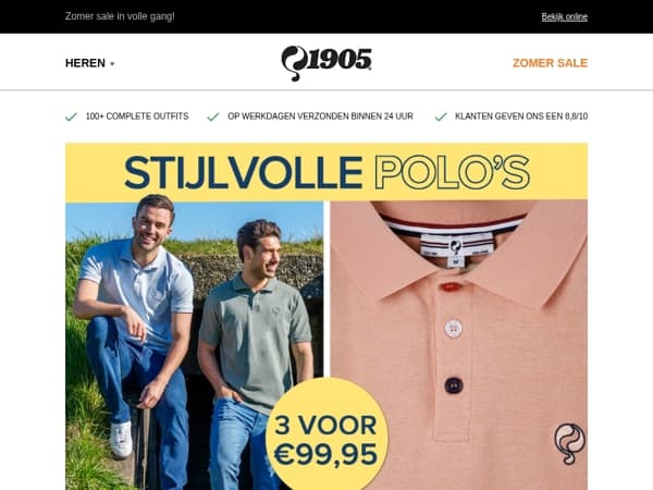 Topdeal gespot: 3 polo’s voor maar €99,95