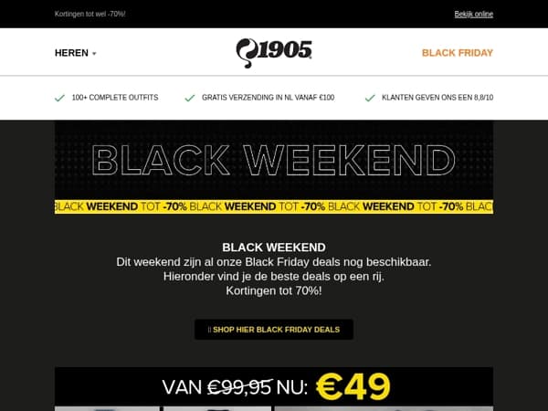 Black Friday Deals alleen dit weekend nog!