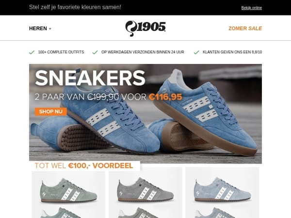 Tot maar liefst €150 voordeel in onze zomersale!