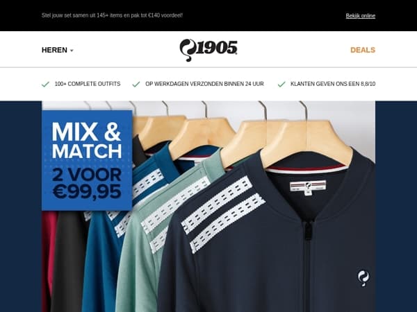 Mix & Match: 2 voor €99,95, nu met nieuwe vesten!