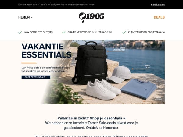 ☀️Jouw vakantie essentials vanaf €20 per item!