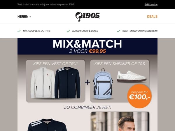 Voor frisse dagen: jouw essentials 2 items €99,95!