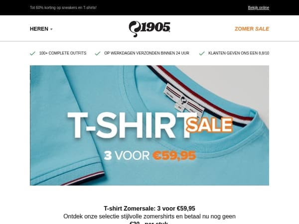 Zomersale: €100 voordeel op 2 performance polo’s.