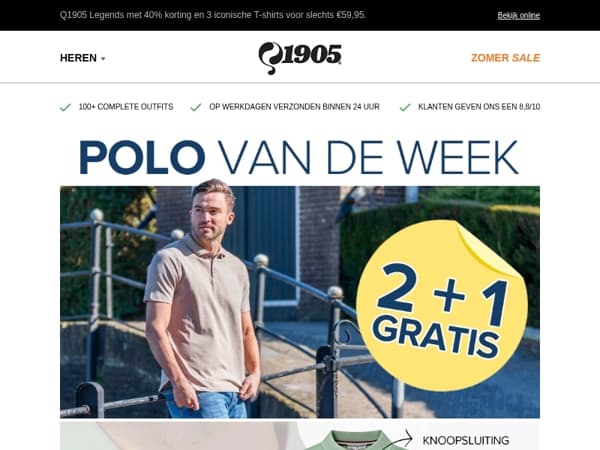 Polo van de week: 2 + 1 gratis!