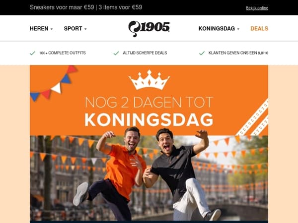 Nog 2 dagen tot Koningsdag!