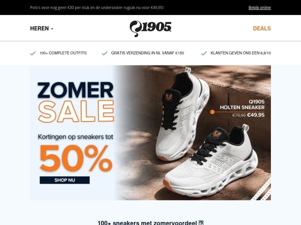 👟 100+ sneakers met zomervoordeel tot 50%