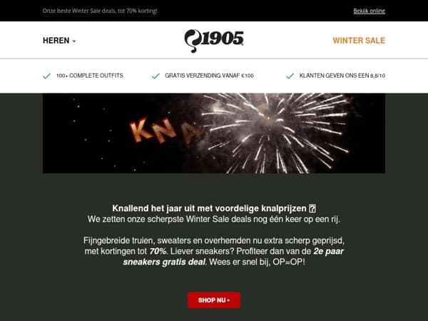 Knalprijzen om het jaar af te sluiten 💥