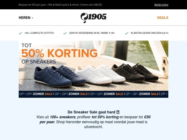 👟 Tot 50% korting op 100+ sneakers | Zomer Sale