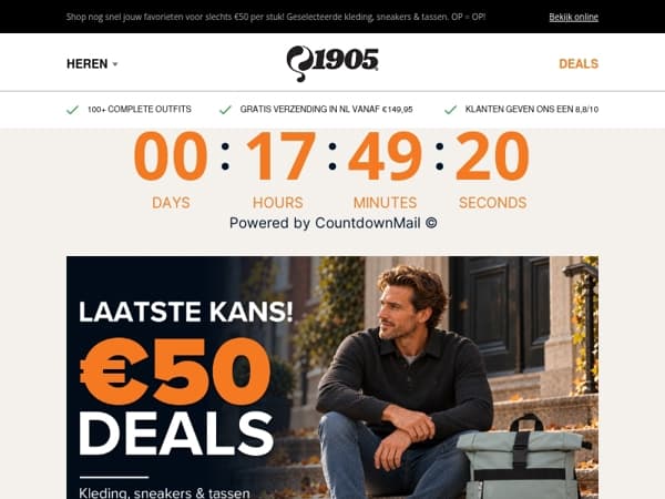 Laatste kans: €50 deals eindigen vandaag! 🔥