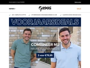 Voorjaarsdeals!🌱 Combineer 2 polo's voor €79,95