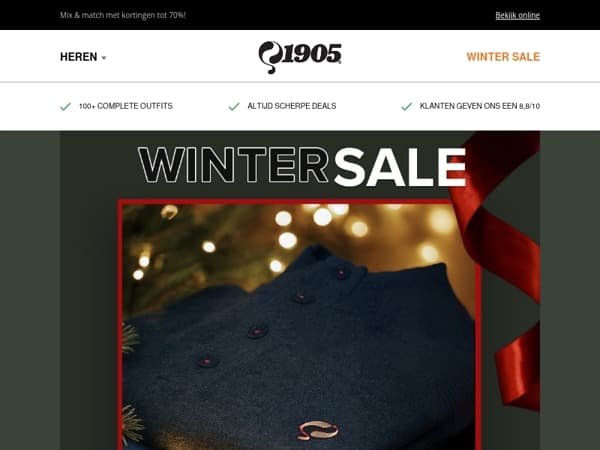 Winter Sale: Je kerstoutfit begint hier! 🎄