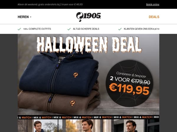 Halloween Deals: tot €60 voordeel! 🎃