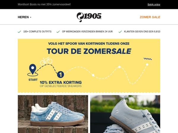 Laatste kans: 10% extra korting op geselecteerde sneakers!