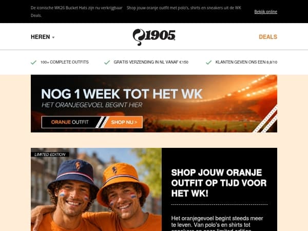 Samen in Oranje: shop jouw WK26 outfit ⚽