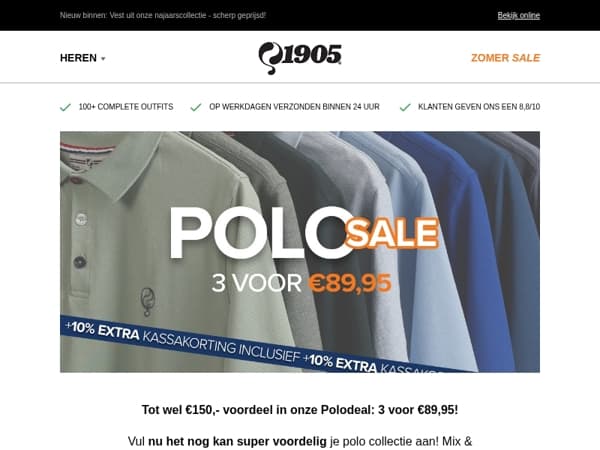 Profiteer nu van hoge kortingen in onze SALE!