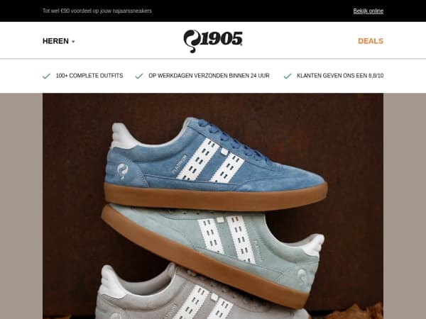 2 paar voor €129,95 alle sneakers op een rijtje!🍂