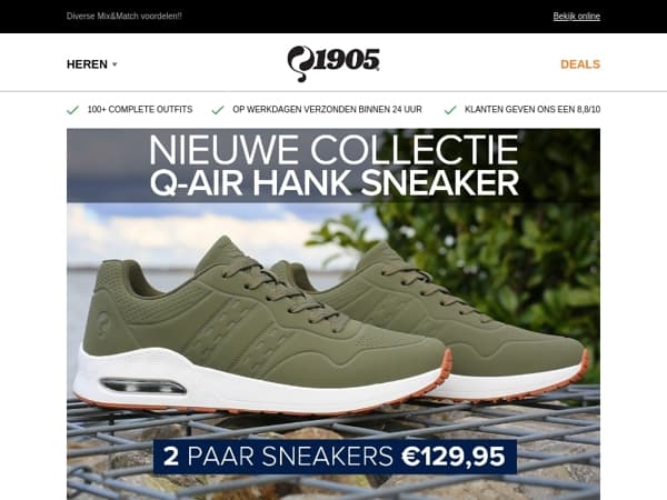 NIEUWE collectie + NIEUWE kleuren bestseller Q-Air Sneaker