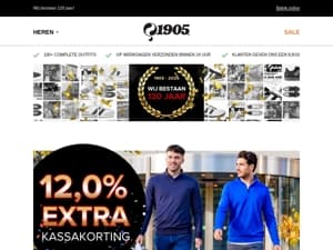 SALE + 12,0% EXTRA KORTING