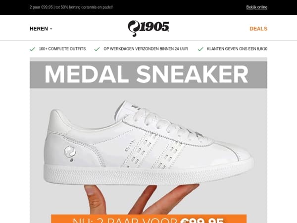 Sneakers voor een legendarische prijs!