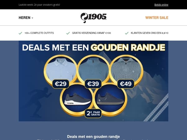 Gouden Winter Sale deals tot €60 voordeel!