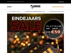 Eindejaars SALE! 🎄