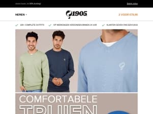 📢 Laatste kans! Truien 2 stuks voor €79,95!