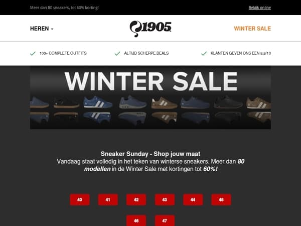 Sneakers in de Winter Sale 👟❄️