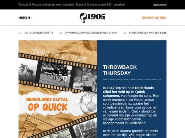 Throwback thursday is terug!